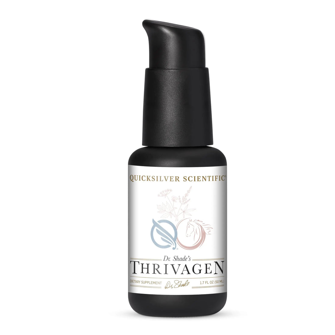 Quicksilver Scientific Thrivagen - Women's Health Supplement with 15 Energy, Hormone Balance & Adrenal Support Botanicals - Adaptogenic Herbs with Shatavari, Rhodiola & Maca Root (1.7oz / 50ml) Quicksilver Scientific Au supplements