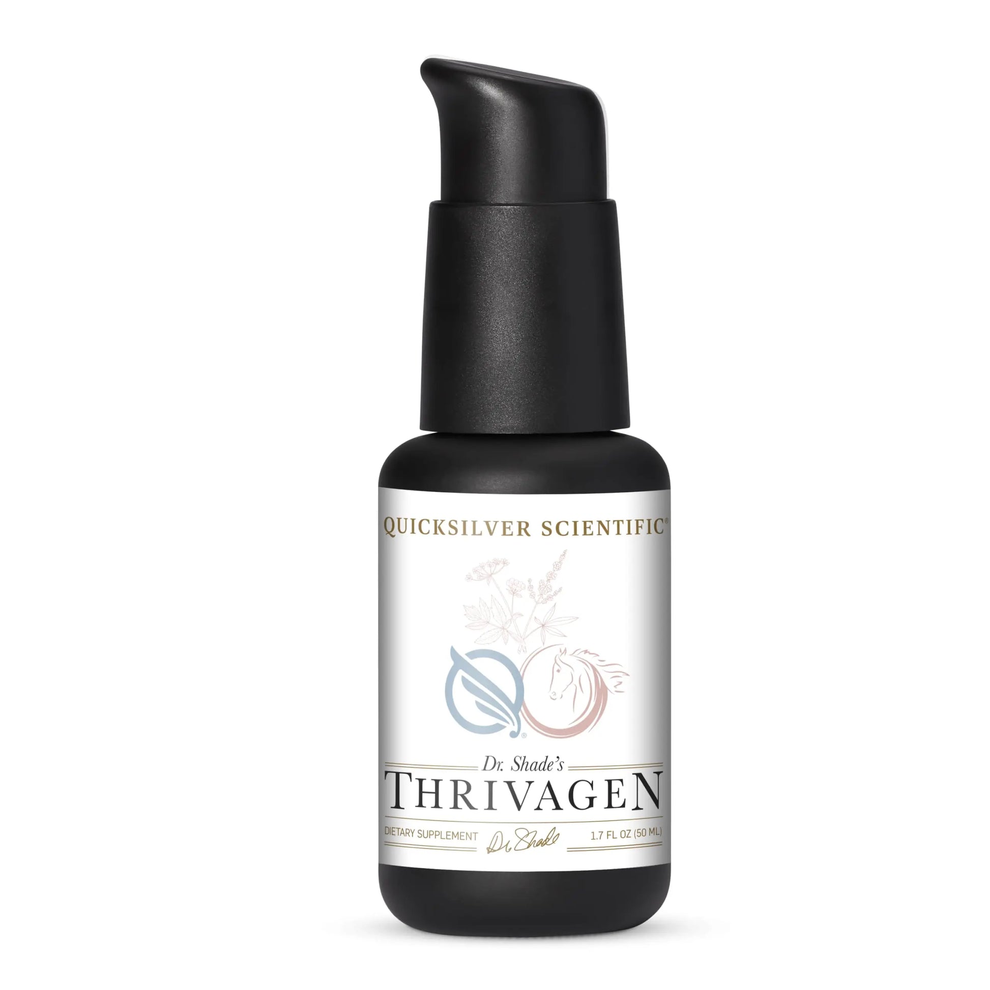 Quicksilver Scientific Thrivagen - Women's Health Supplement with 15 Energy, Hormone Balance & Adrenal Support Botanicals - Adaptogenic Herbs with Shatavari, Rhodiola & Maca Root (1.7oz / 50ml) Quicksilver Scientific Au supplements