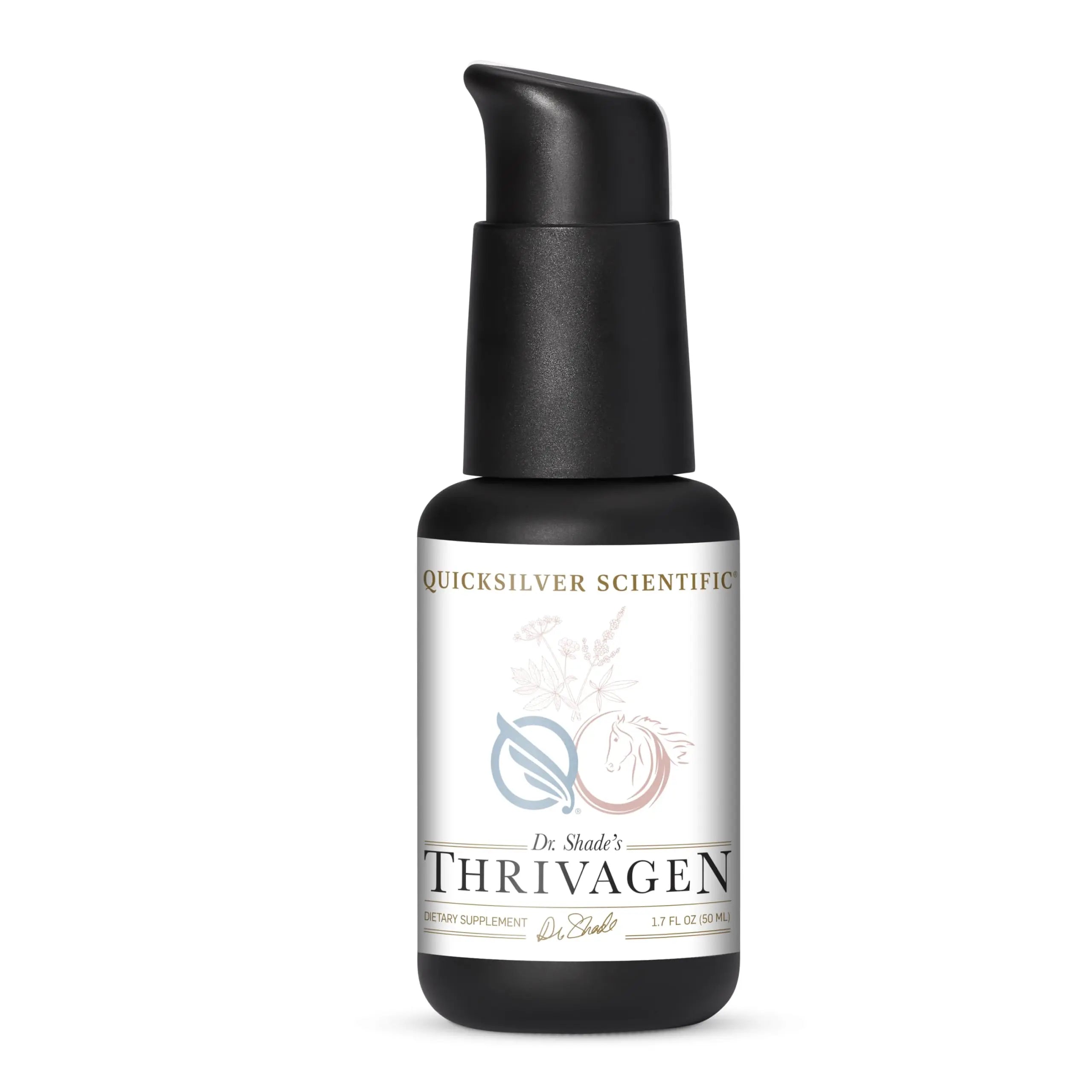 Quicksilver Scientific Thrivagen - Women's Health Supplement with 15 Energy, Hormone Balance & Adrenal Support Botanicals - Adaptogenic Herbs with Shatavari, Rhodiola & Maca Root (1.7oz / 50ml) Quicksilver Scientific Au supplements