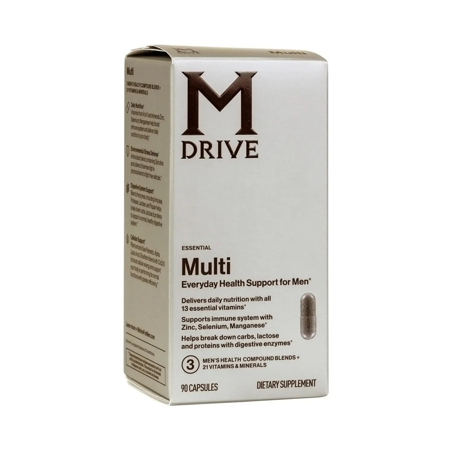 Mdrive Elite Multi - Natural Energy, Strength, Stress Relief, Lean Muscle, Immune Health Support from Zinc, Selenium, Manganese & Vitamin D, Enzymes for Digestive Support Mdrive Au supplements