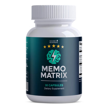 Nature’s NutriWave MemoMatrix – Daily Vitamin B1, B6, B12& Botanical Supplement with Bacopa, Rhodiola, Huperzia, L-Tyrosine & B-Vitamin Blend – Non-GMO Formula – 30 Capsules, 1 Month Supply Nature’s NutriWave Au supplements