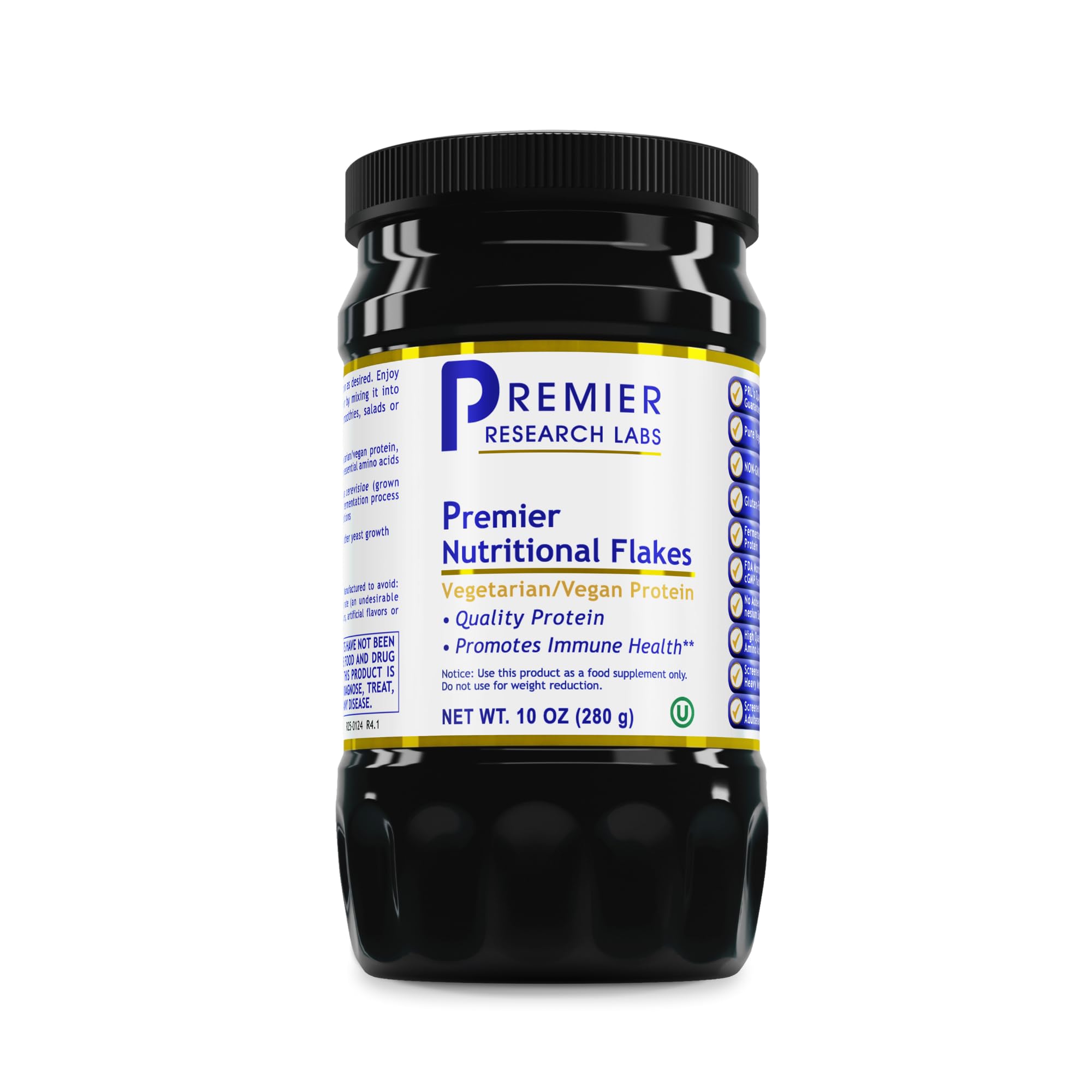 Premier Research Labs Nutritional Flakes - Fortified Nutritional Yeast Flakes for Baking, Immune Support & Nutrition with Protein & Vitamin B12, Active Dry Yeast for Vegan Cheese, Seasoning - 10 oz Premier Research Labs Au supplements