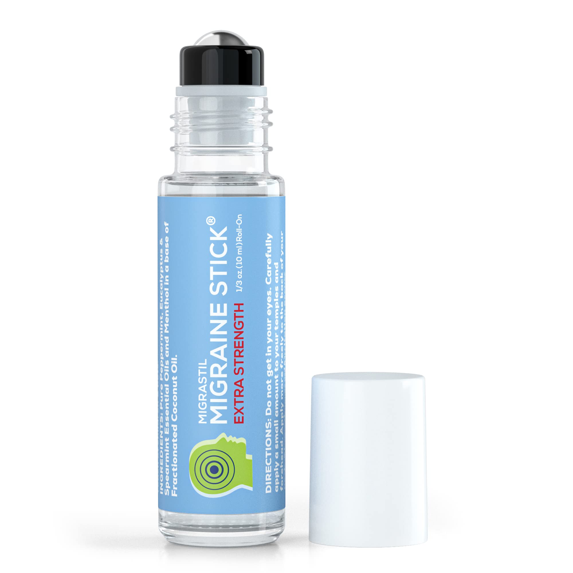 Basic Vigor Migrastil Extra Strength Migraine Stick Advanced Formula, Strong Aromatherapy Roll On Includes Menthol, Essential Oils, No Lavender, Made in The USA. Basic Vigor Au supplements
