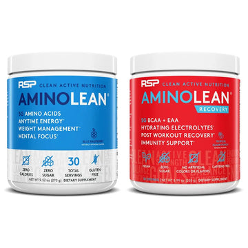 RSP NUTRITION AminoLean Pre Workout Energy (Blue Raspberry 30 Servings) RSP NUTRITION Au supplements