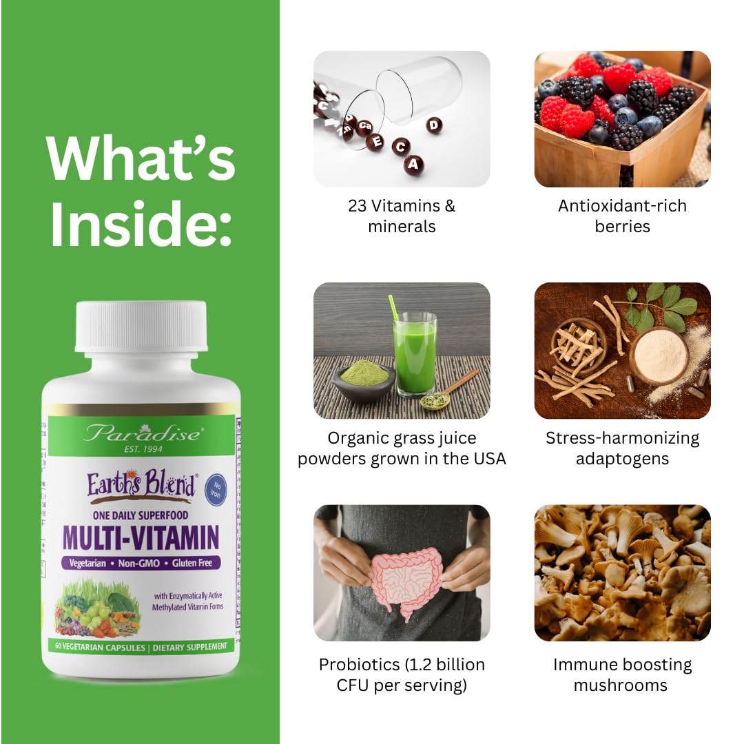 Paradise Herbs Earth's Blend Once Daily Multivitamin & B-Complex Bundle Paradise Herbs Au supplements