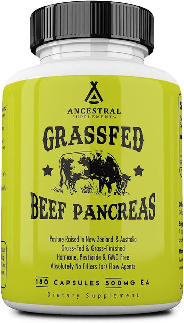 Ancestral Supplements Grass Fed Pancreas — Digestive, Proteolytic Enz Ancestral Supplements Store Au supplements