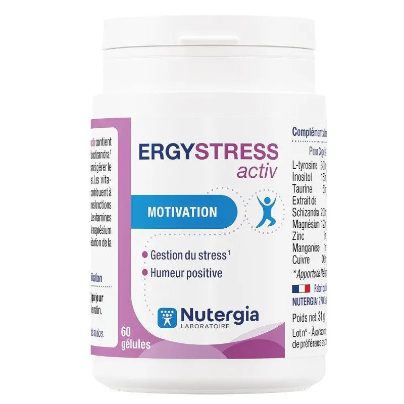 ERGYSTRESS ACTIV Laboratoire Nutergia 60 caps Euro-pharmas Au supplements