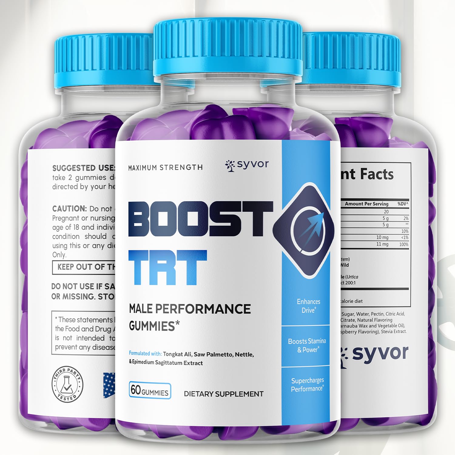 Boost TRT Gummies for Men, Official Boost TRT Male Performance Gummys with Natural Ingredients, Advanced BoostTRT Men's Gummy Supplement with Maximum Strength Premium Vitamins (60 Gummies) Syvor Au supplements