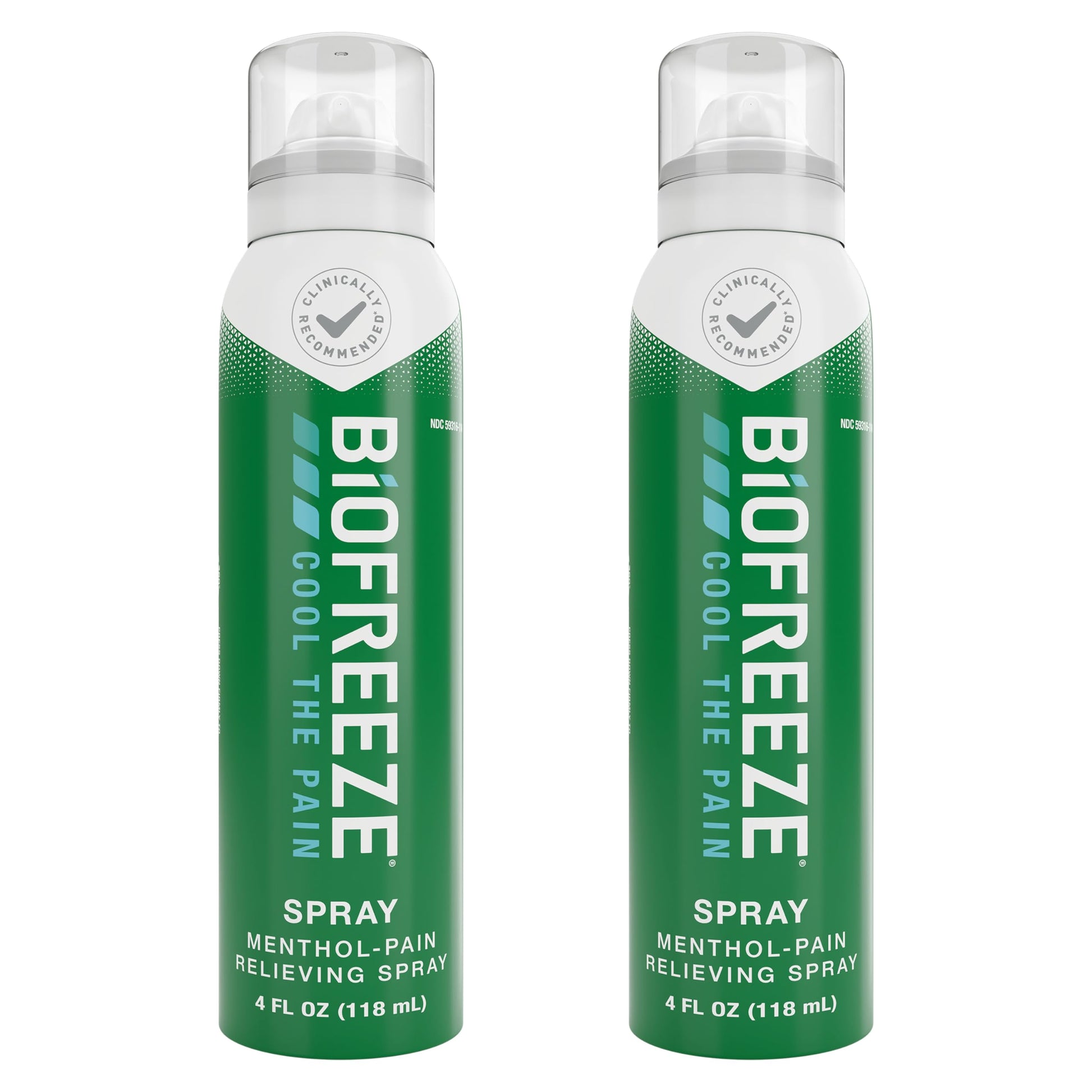 Biofreeze Pain Relief Spray, Arthritis Pain Reliever, Knee & Lower Back Pain Relief, Sore Muscle Relief, Neck Pain Relief, 2 Pack (4 FL OZ Biofreeze Menthol Spray) Biofreeze Au supplements