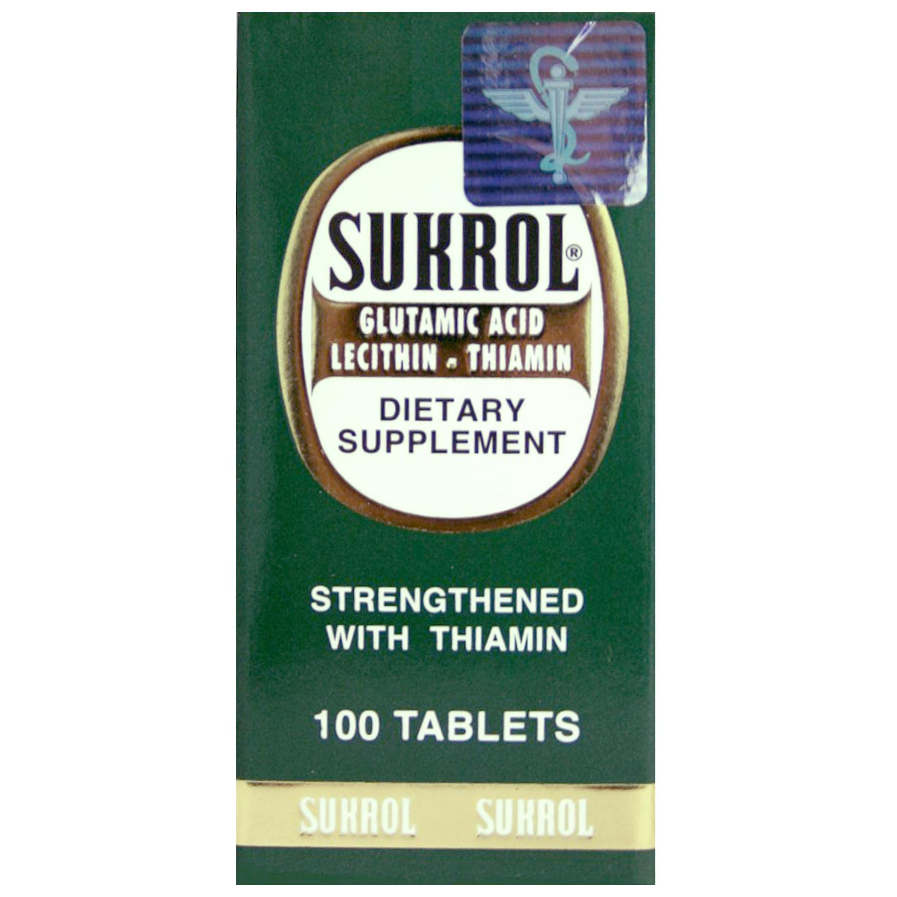 Sukrol, Vitamin, Improve Healthy Brain Function, 100 Tablets, Bottle Sukrol Au supplements