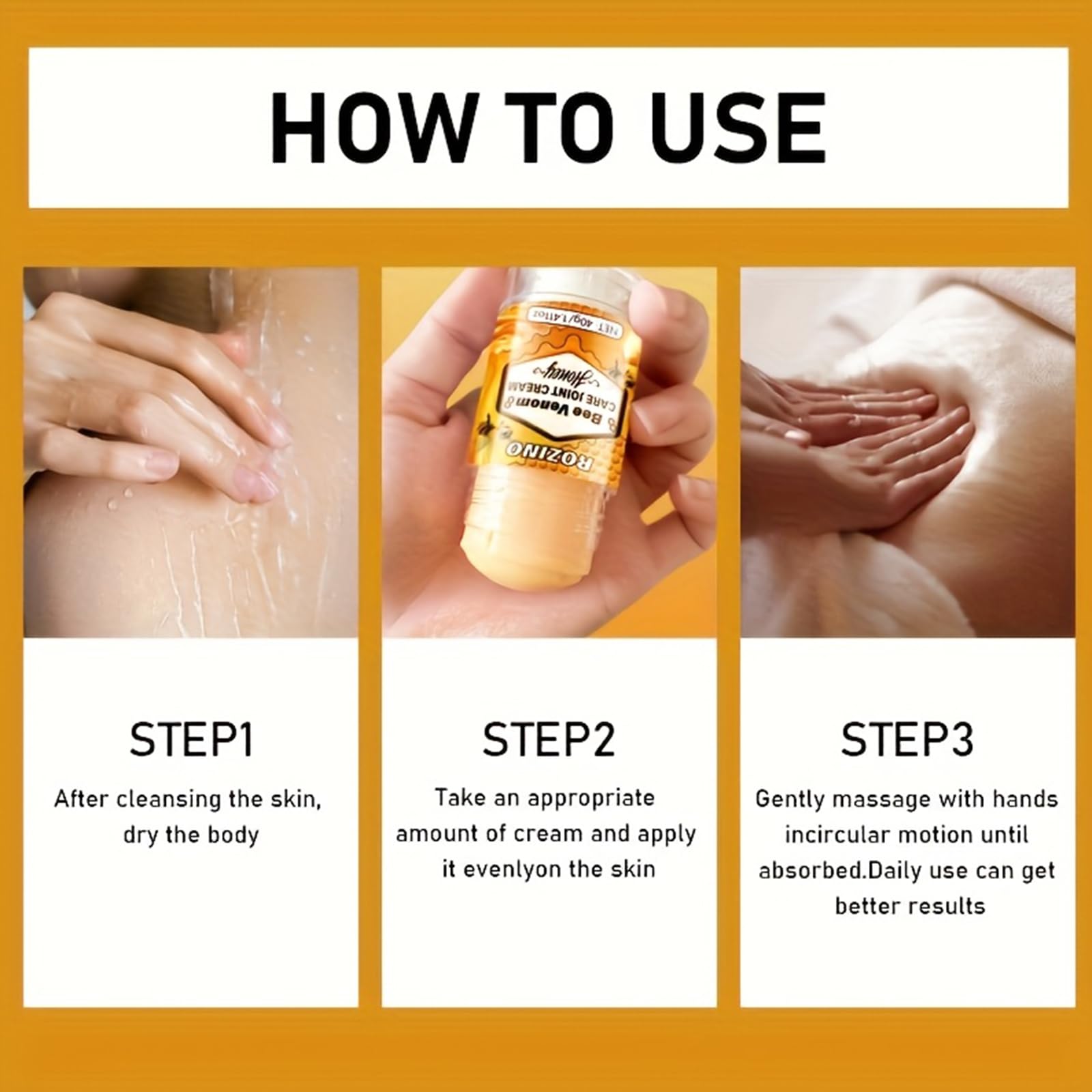 xiaoks 2PACK Bee Venom Care Joint Cream with Honey, 40g (1.411oz) - Natural Formula for Joint Comfort, Easy Application, Lightweight & Non - Greasy, Supports Joints with Daily Wear and Tear (2) xiaoks Au supplements