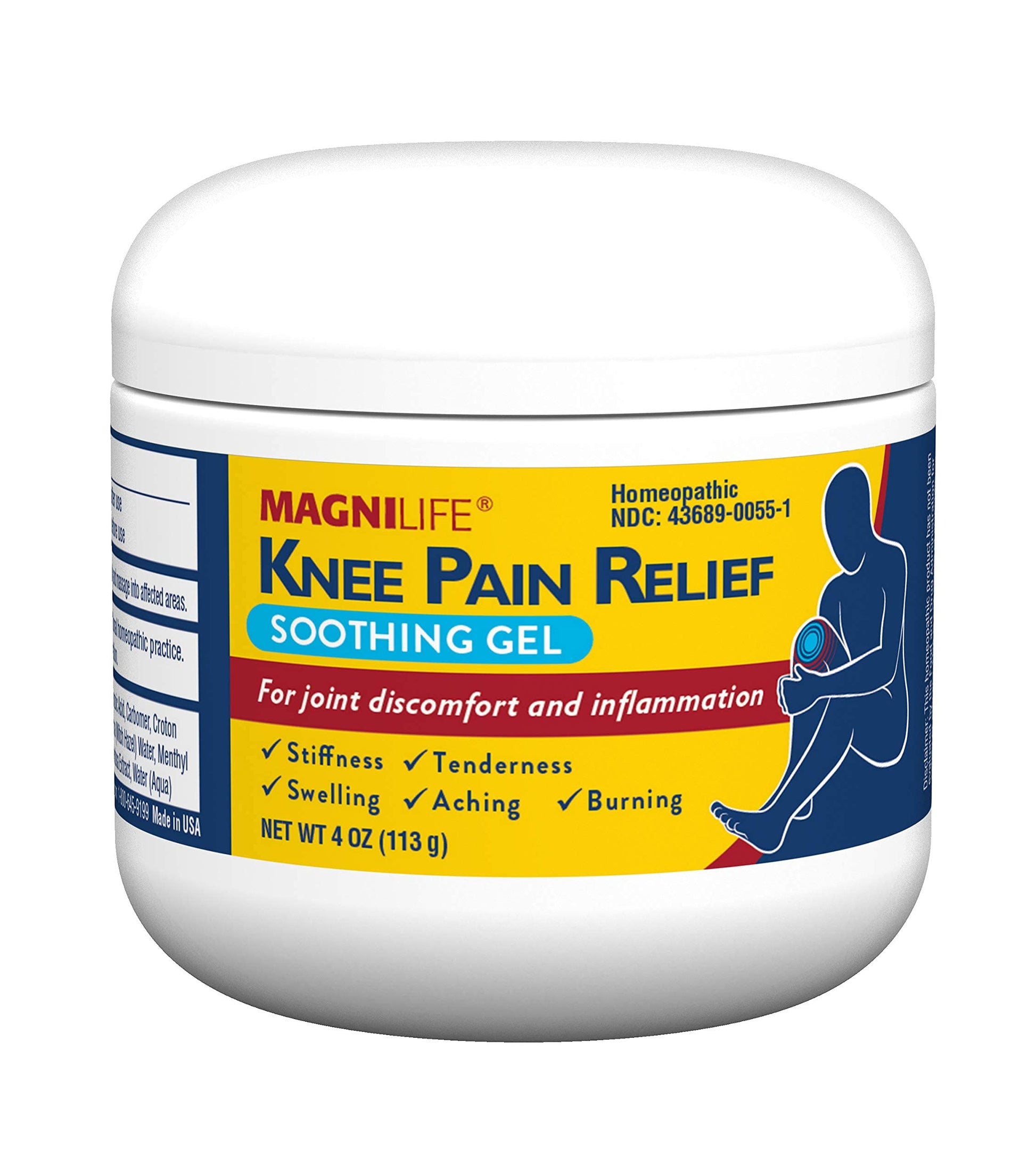 MagniLife Knee Pain Relief Gel (4 oz), Arnica-Based Gel for Joint Pain, Knee Stiffness & Swelling, Non-Greasy, No Staining, Massage-in Formula for Daily Knee Support & Comfort MagniLife Au supplements
