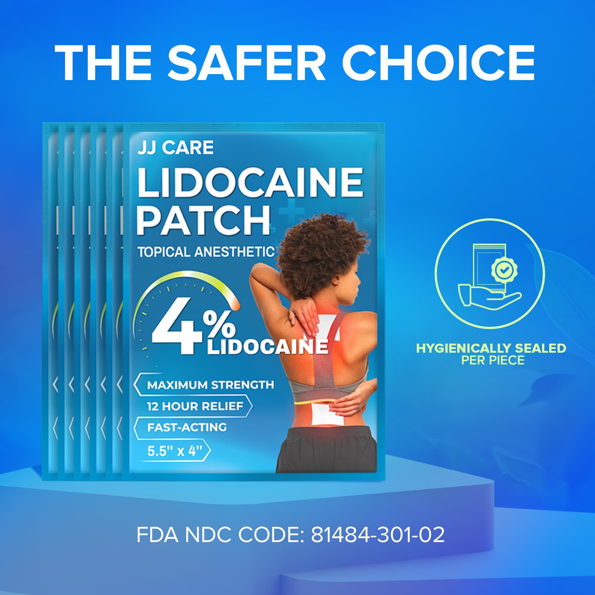 JJ CARE Lidocaine Patches [Pack of 30], 4” x 5.5” Lidocaine 4% Maximum Strength Back Pain Relief Patches for Fast Numbing of Aches, Pains, Back, Neck, Shoulder, Muscle Soreness JJ CARE Au supplements