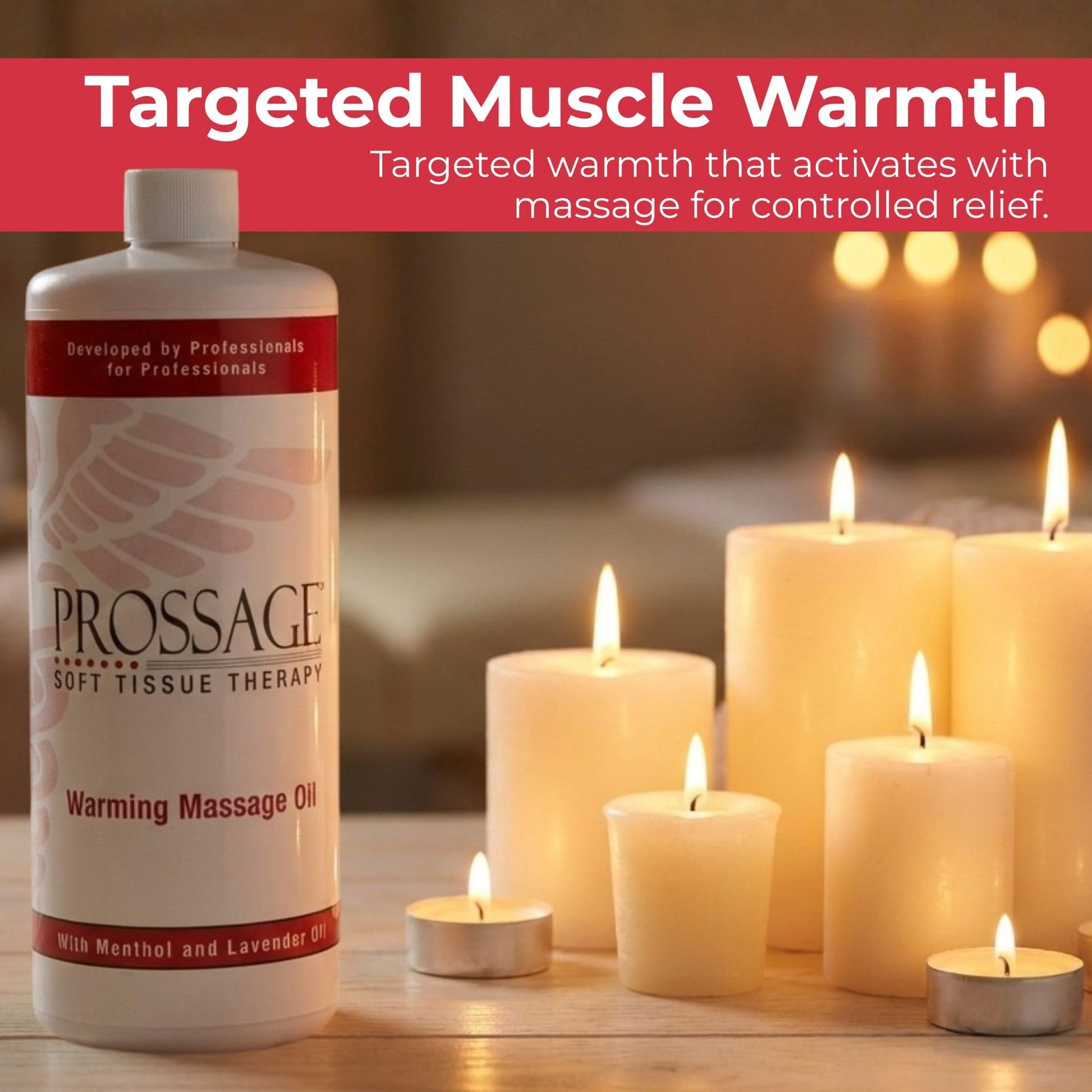 Prossage Heat Warming Relief Massage Oil for Therapuetic Massages, Deep Tissue Massages, and Aromatherapy, Topical Reliever, 32 Ounce Bottle Prossage Au supplements