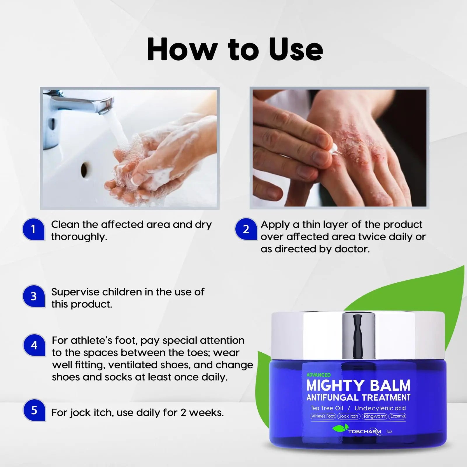 Tobcharm Antifungal Cream, Antifungal Cream for Skin, Ringworm Treatment for Humans Tobcharm Au supplements
