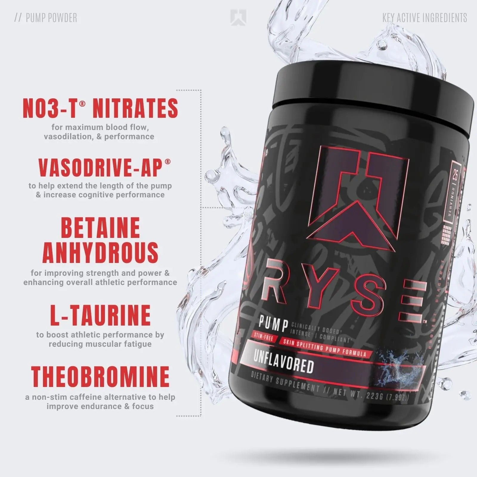 RYSE Up Supplements Project Blackout Pump Powder | Pump, Power, Endure | Betaine RYSE Up Supplements Au supplements