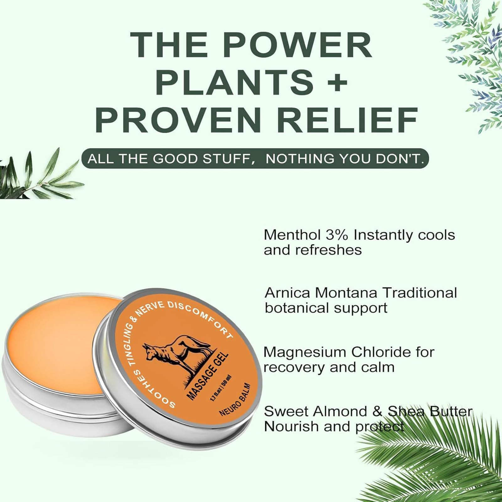 Neuro Balm, Joint & Muscle Soothing Cream, Natural Nerve & Joint Support Balm, Fast-Acting Herbal Formula for Tingling, Burning & Stiffness, Pain Relief, Daily Body Care (1Pcs) Lunkun Au supplements