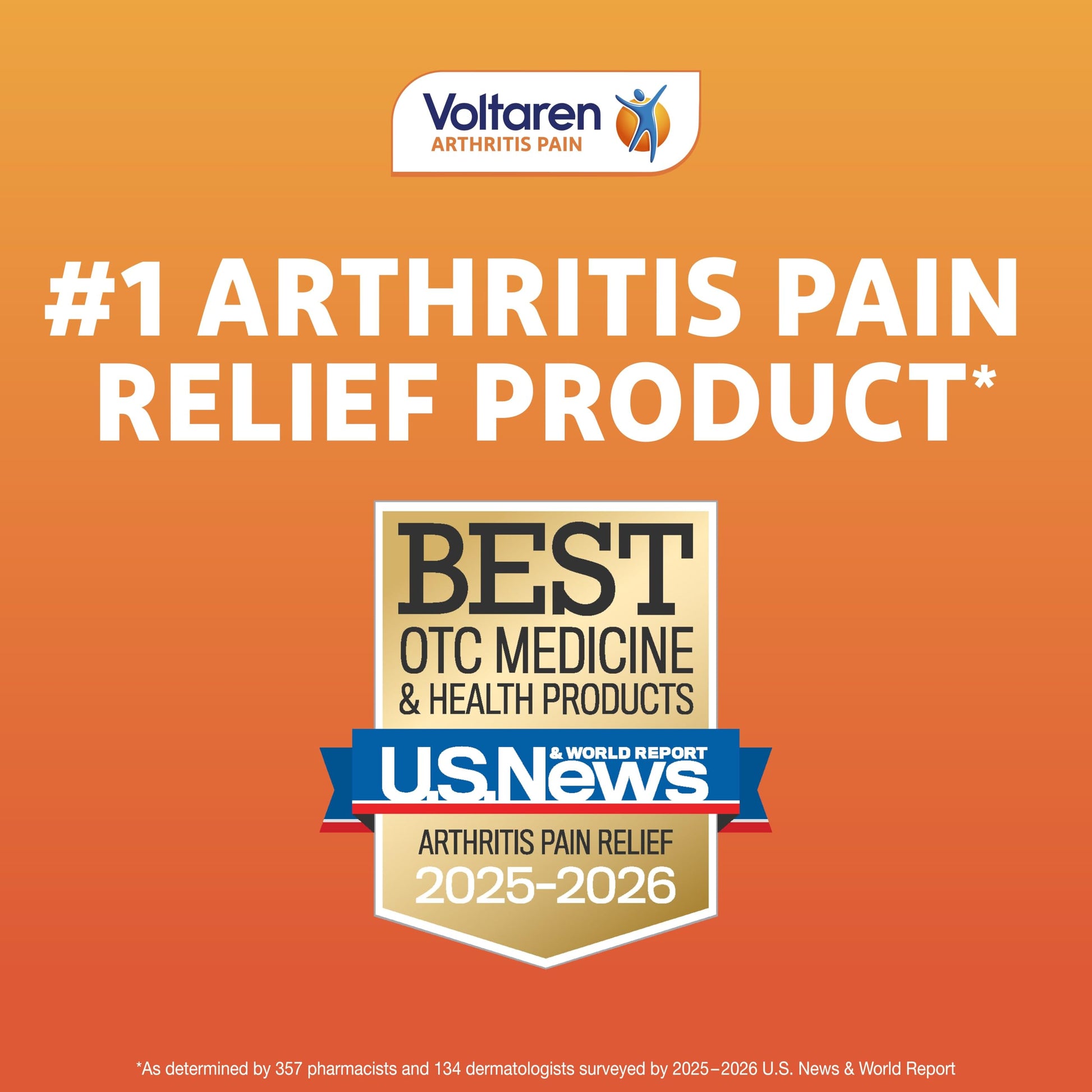 Voltaren Arthritis Pain Relief Gel, Diclofenac Sodium, 1% (NSAID), Clinically Proven Powerful Pain Reliever, No Prescription Needed, 1.7oz Voltaren Au supplements