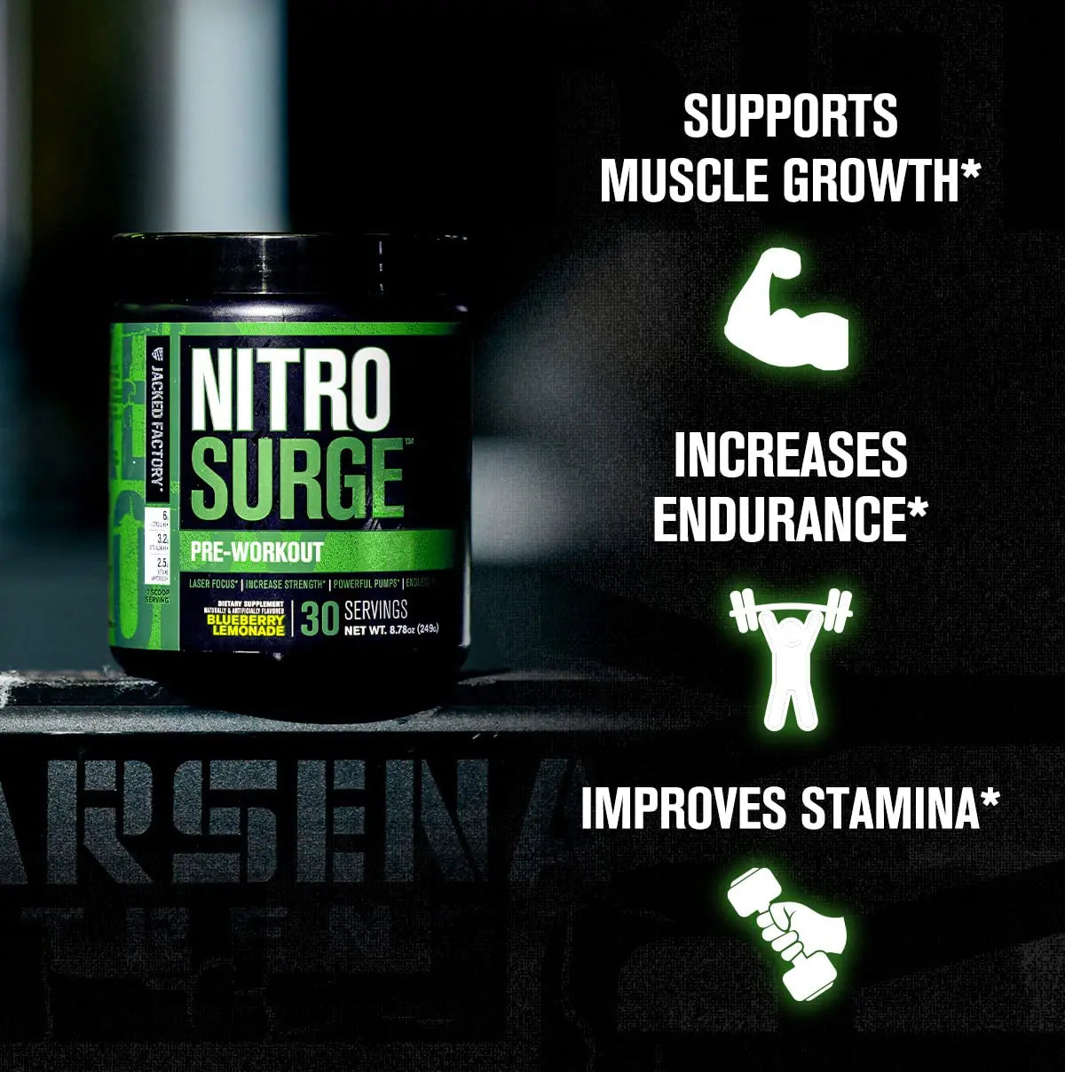 Jacked Factory Nitrosurge Pre-Workout in Cherry Limeade & Watermelon Nitrosurge Shred Jacked Factory Au supplements