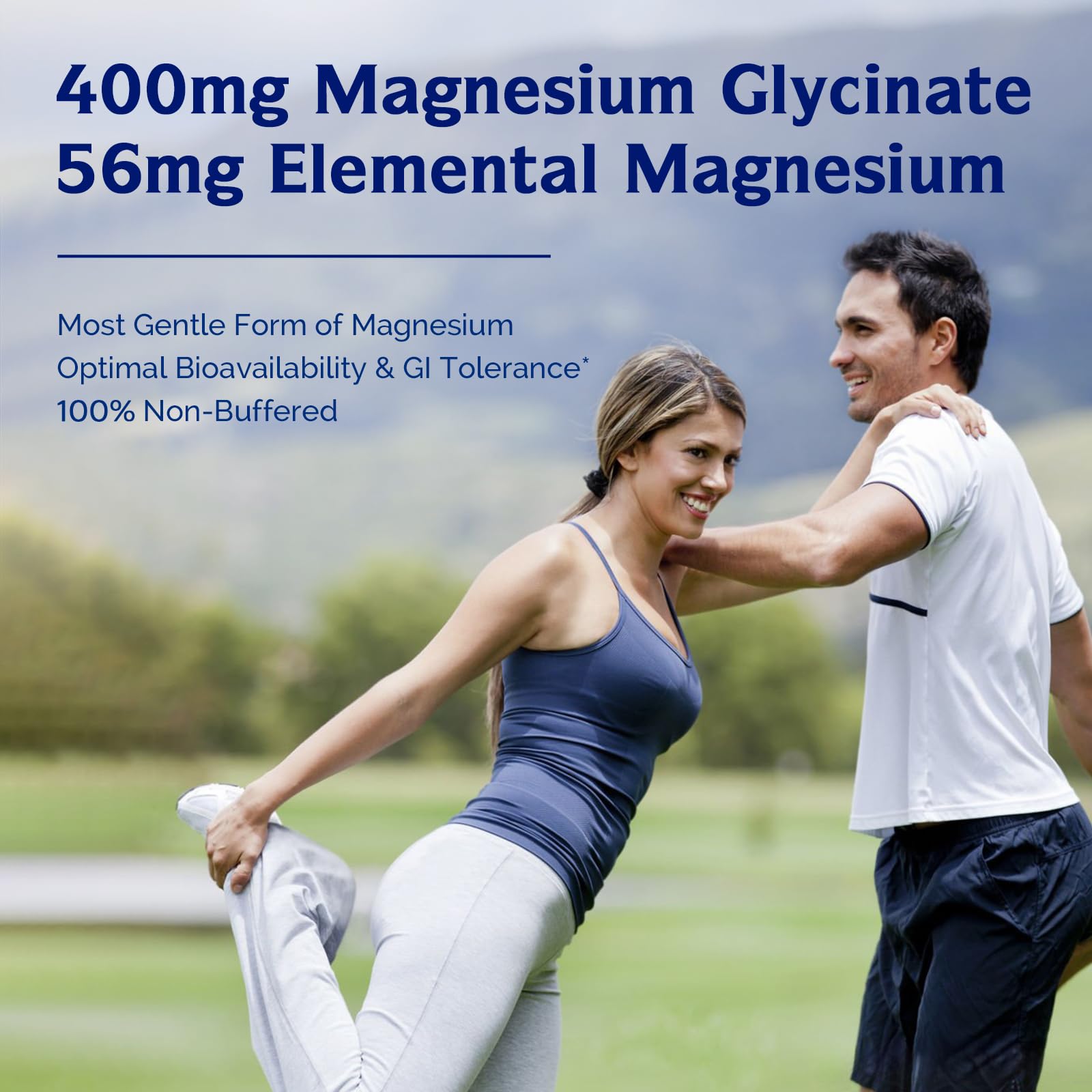 Innate Vitality Magnesium Glycinate 400mg, Non Buffered & High Absorption Magnesium Supplement for Sleep, Relaxation, Heart & Bone Health for Men & Women, Non-GMO, No Gluten, 240 Vegan Capsules Innate Vitality Au supplements