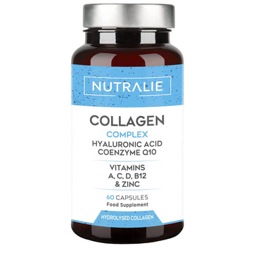 Collagen + Hyaluronic Acid + Q10 Hydrolysed Collagen Women Men + Vitamins A C D B12 Zinc NUTRALIE Au supplements