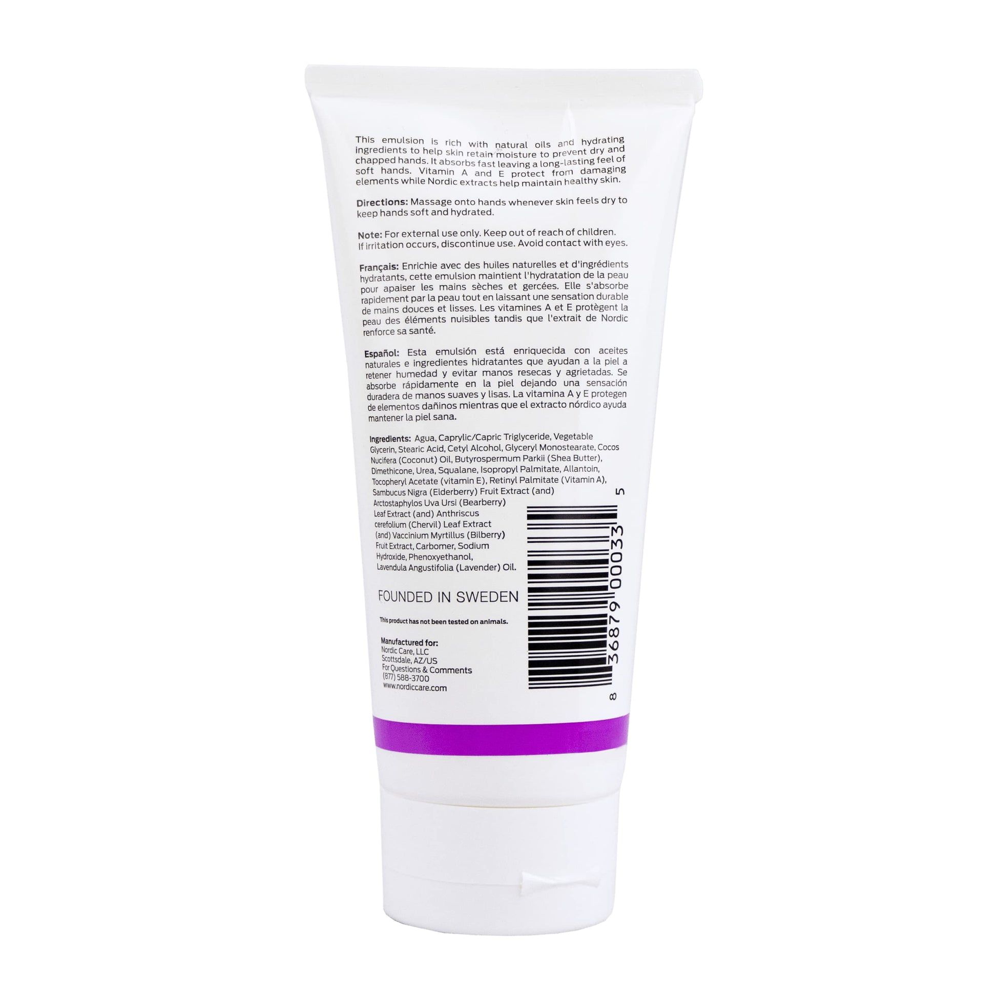 Nordic Care Hand Cream, 6 oz. | Shea Butter Hand Lotion for Dry Hands and Cracked Skin | Paraben & Lanolin-free | Essential Oils, Vitamin A & E, Squalane & Lavender Nordic Care Au supplements