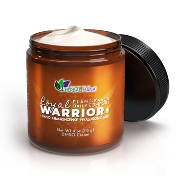Herbal Mana Frankincense DMSO Body Cream with Magnesium & Hyaluronic Acid | Royal Warrior Herbal Mana Au supplements