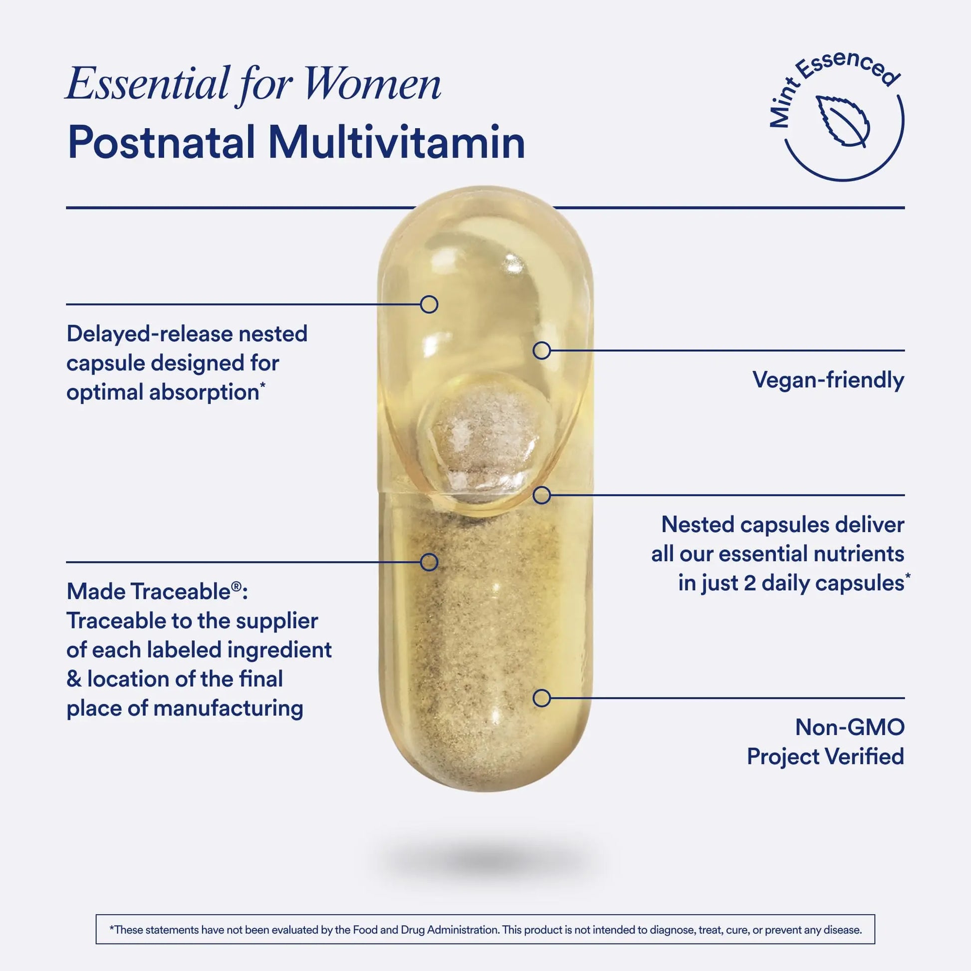 Ritual Postnatal Mom-to-Baby Set, Postpartum Multivitamin and Natal Choline Supplements, Supports Lactation, Immune Function, and Baby's Cognitive Function Ritual Au supplements