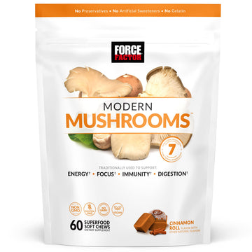 FORCE FACTOR Modern Mushrooms Soft Chews, Mushroom Supplement with Lions Mane Force Factor Au supplements