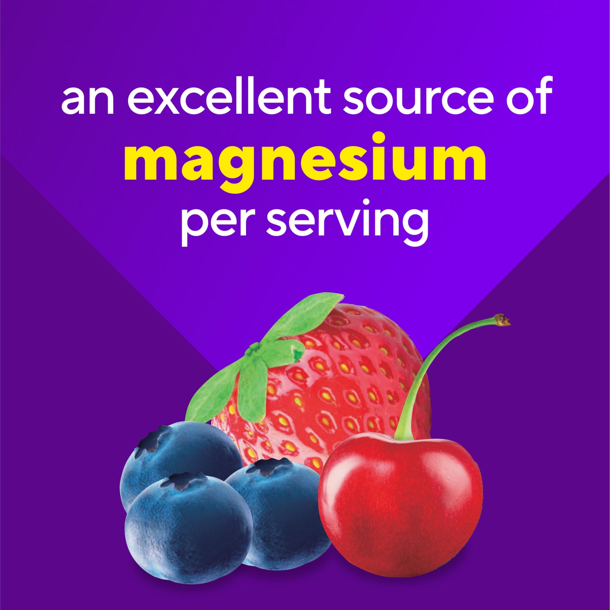 vitafusion Magnesium Glycinate Gummy Supplement, 100 mg per Serving Supports Muscle Relaxation (1) for Adult Women & Men, Boomin’ Cherry Berry Flavor, 60 Count Vitafusion Au supplements