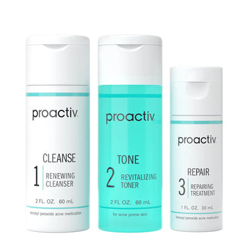 Proactiv 3 Step Acne Treatment - Benzoyl Peroxide Face Wash, Repairing Acne Spot Treatment for Face and Body Proactiv Au supplements