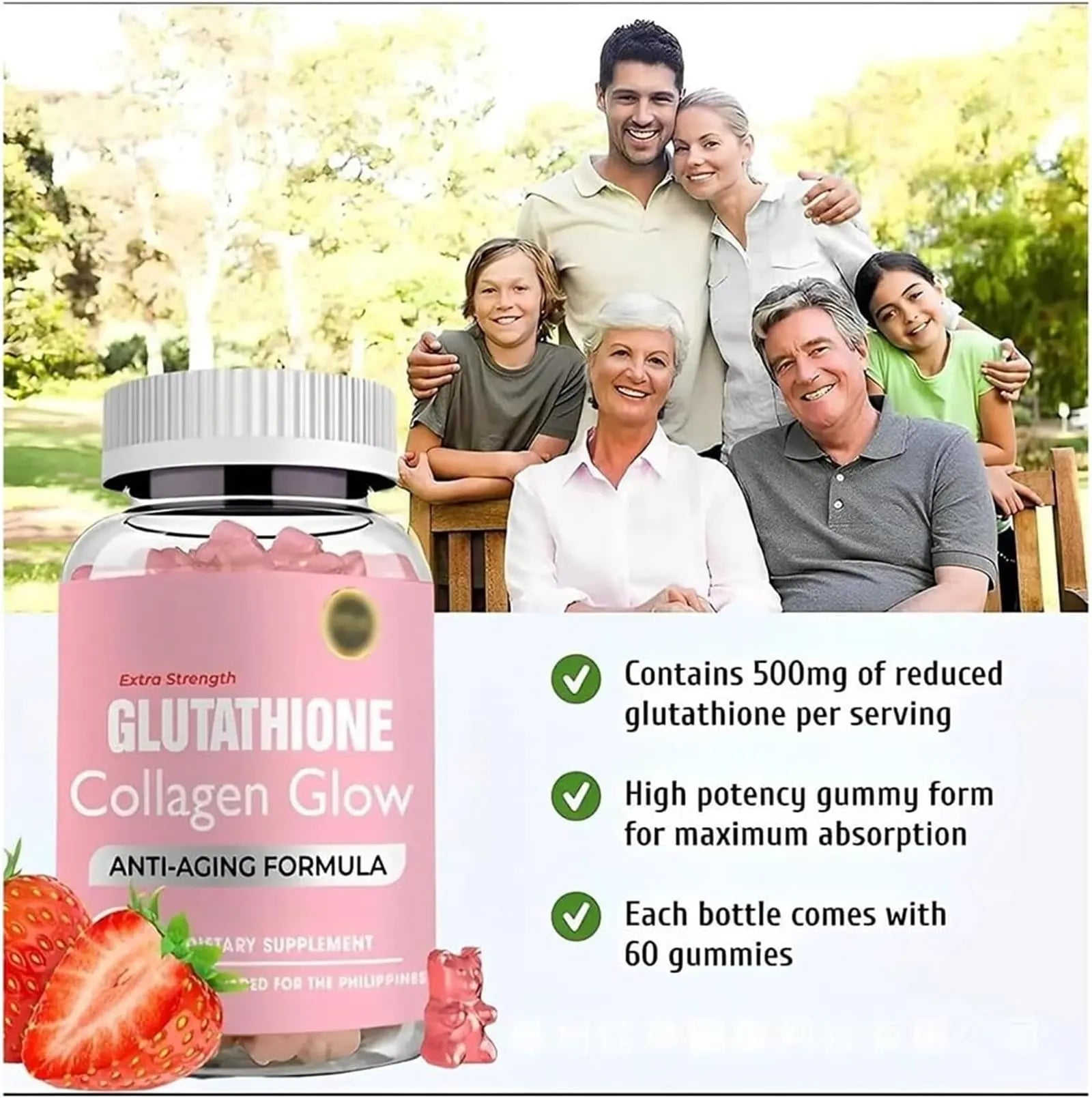 Caduola Glutathione Collagen Glow Gummies, Glutathione Collagen Glow Gummies for Dark Spot Caduola Au supplements