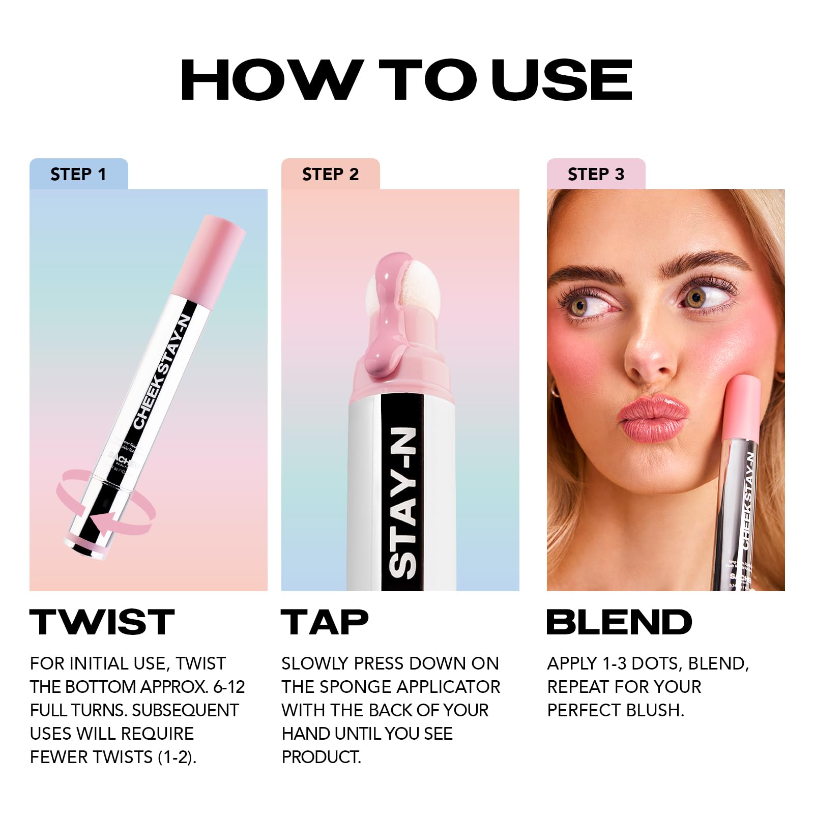 Sacheu Cheek STAY-N Liquid Blush for Cheeks — High Pigment, Buildable, Lightweight Cream Blush for Dewy & Radiant Flushed Cheeks — Long-lasting & Cruelty Free, I'm Playful Sacheu Au supplements