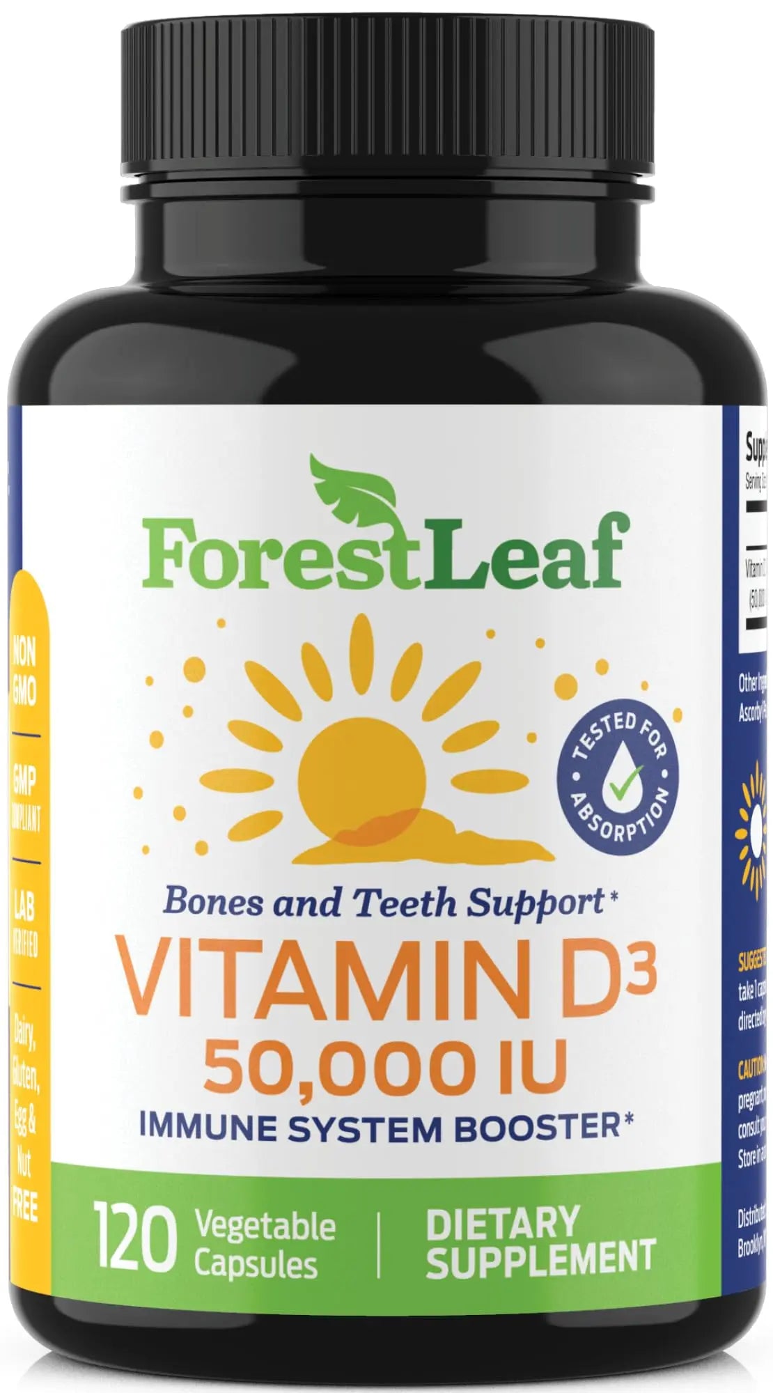 ForestLeaf - Vitamin D3 IU Weekly Supplement - Vitamin D Capsules for Bones ForestLeaf Au supplements