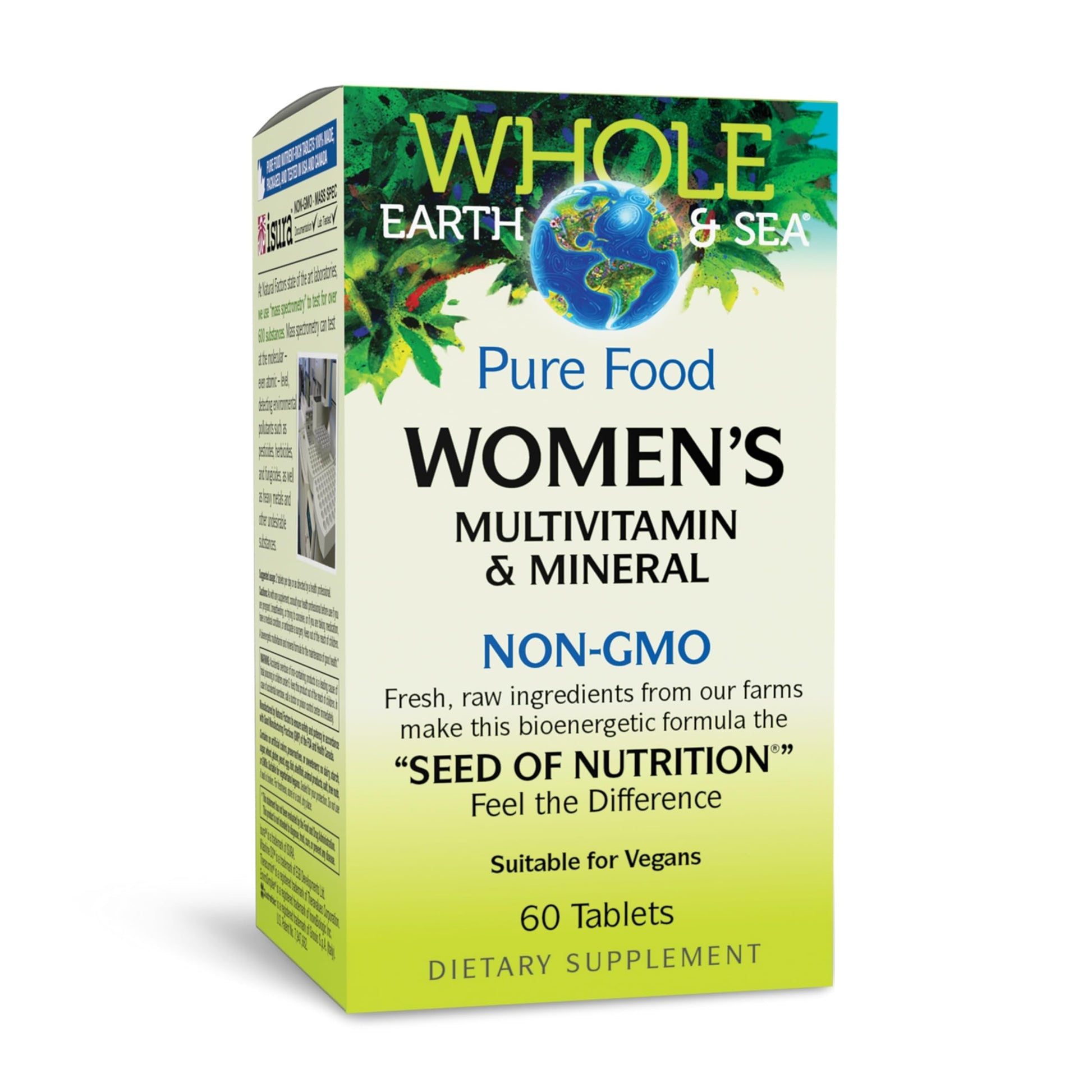 Whole Earth & Sea from Natural Factors, Women's Multivitamin & Mineral, Whole Food Supplement, Vegan, 60 tablets (30 servings) Natural Factors Au supplements