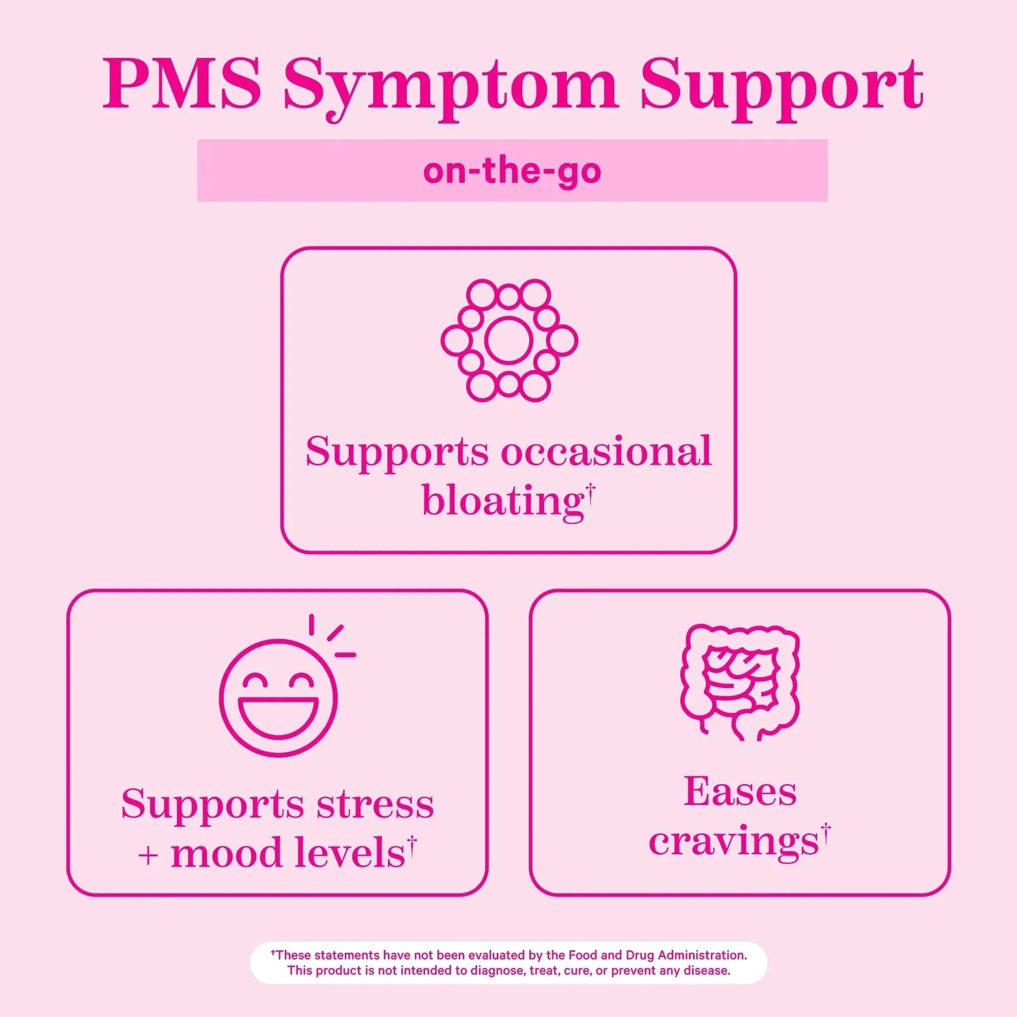 Pink Stork Organic PMS Support Sweets for Teens and Women - Simple & Natural Ingredients Vitamin B6 and Peppermint Pink Stork Au supplements