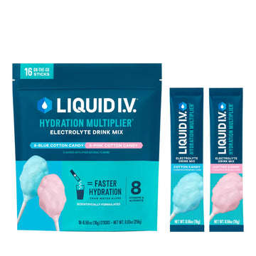 Liquid I.V.® Hydration Multiplier - Cotton Candy | Electrolyte Powder Drink Mix | 1 Pack (16 Servings) Liquid I.V. Au supplements