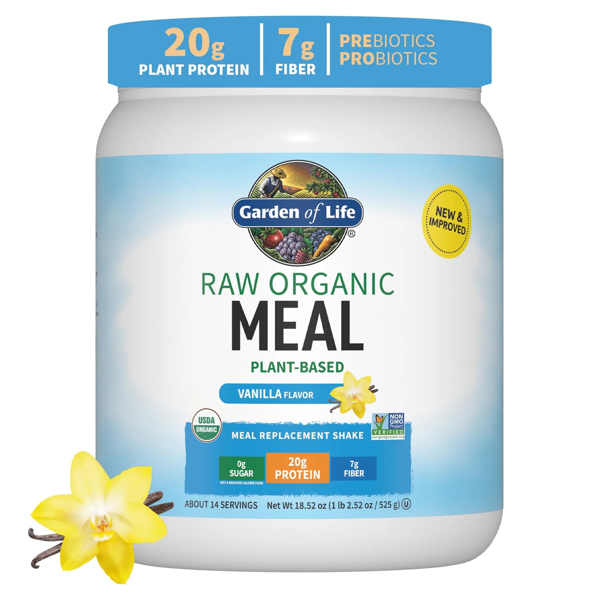 Garden of Life Vegan Protein Powder - Raw Organic Meal Replacement Garden of Life Au supplements
