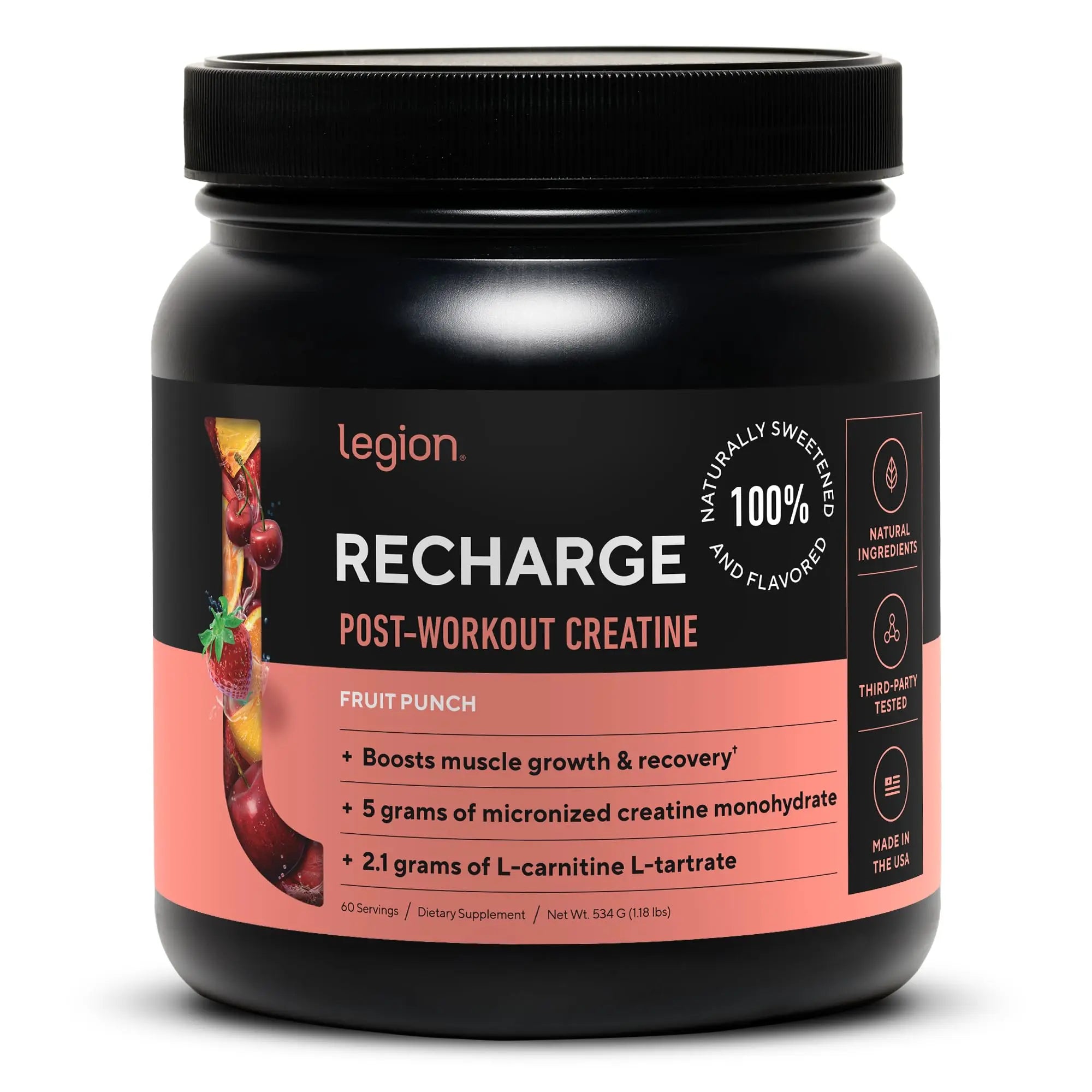 Legion Recharge Post Workout Supplement - All Natural Muscle Builder & Recovery Drink Legion Au supplements