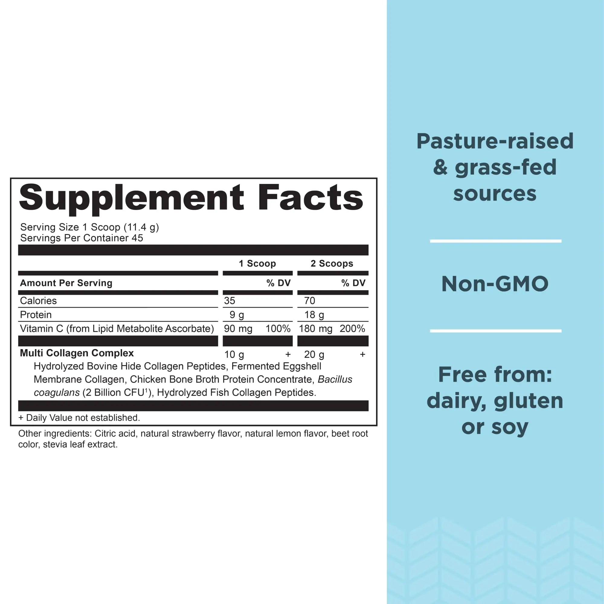 Ancient Nutrition Collagen Powder Protein, Multi Collagen Protein Powder, Strawberry Lemo Ancient Nutrition Au supplements