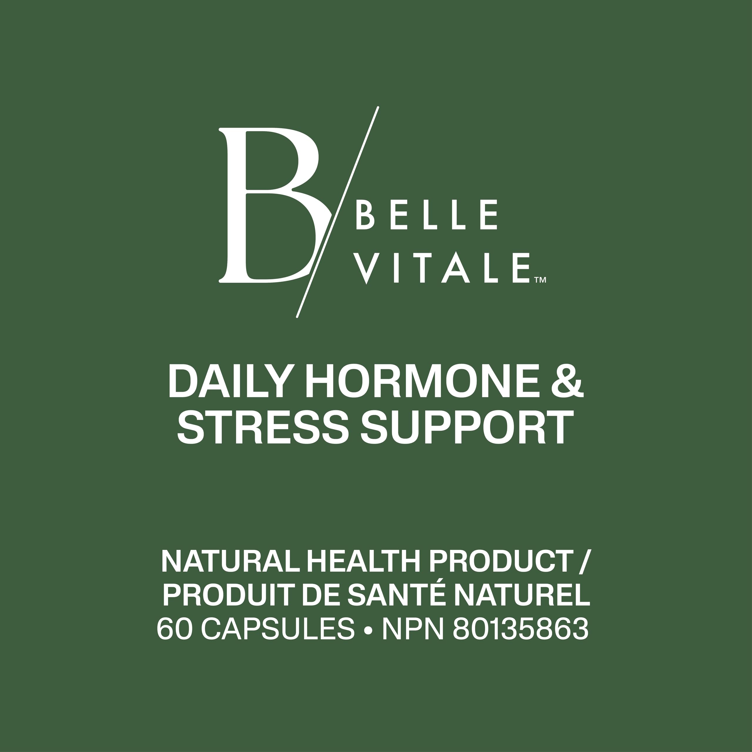 BODi Belle Vitale Daily Hormone & Stress Support - Ashwagandha & Rhodiola - Helps Combat Stress & Supports Healthy Cortisol Levels - Vitamin B12 Help Energy Metabolism & Immune Health - 60 Capsules BODi Au supplements