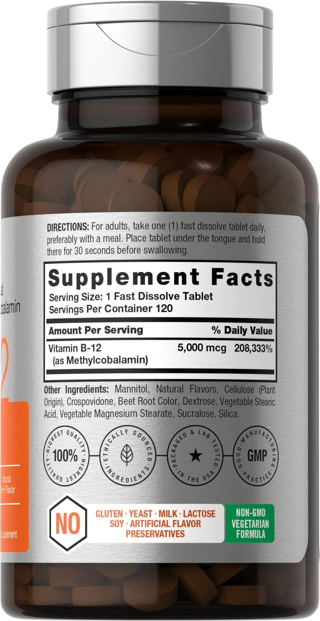 Horbäach B12 Sublingual Methylcobalamin | 5000mcg | 120 Fast Dissolve Tablets Horbäach Au supplements