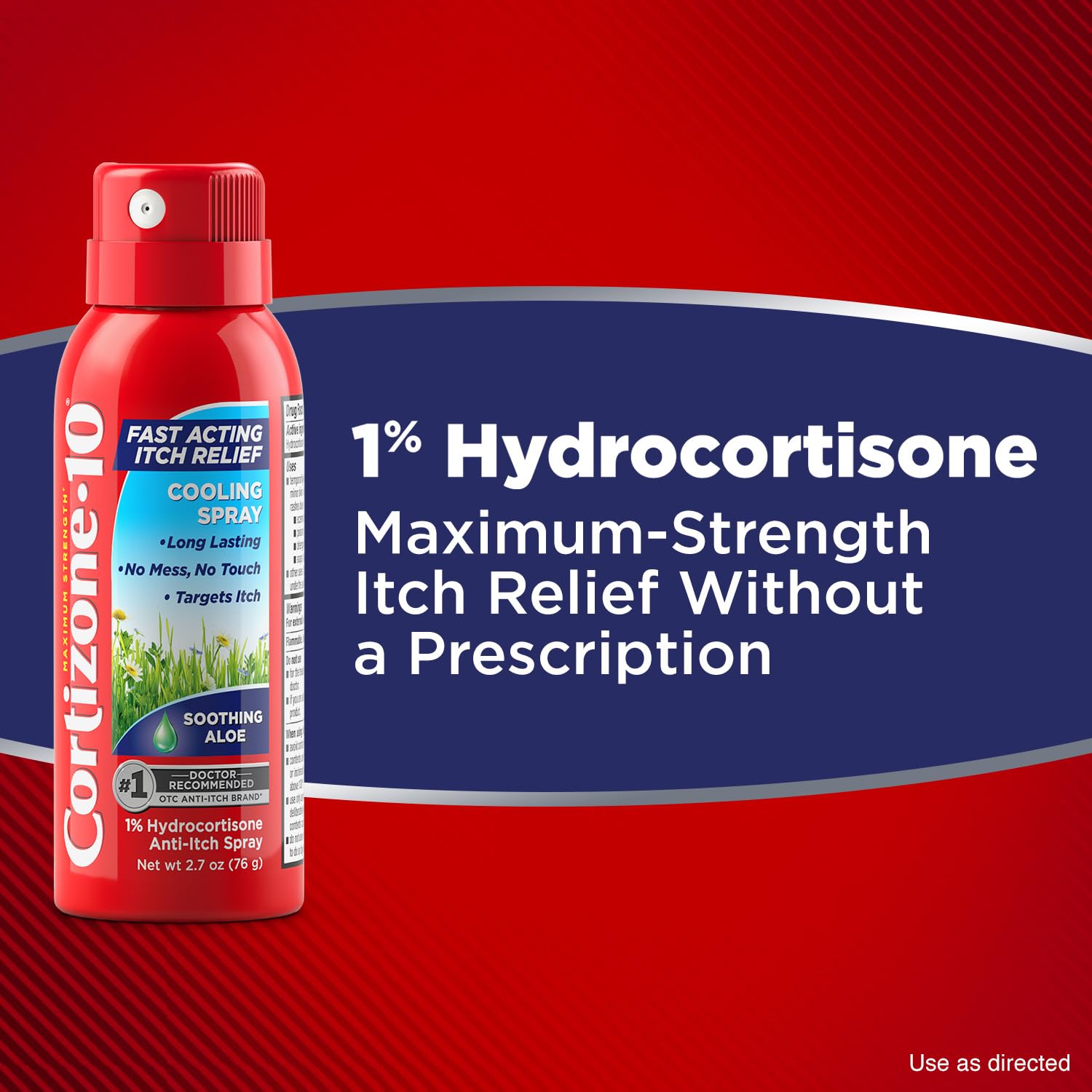 Cortizone 10 Maximum Strength Soothing Aloe Itch Relief Cooling Spray, 1% Hydrocortisone, Fast-Acting, Anti-Itch Spray for Bug Bites, Rash, Eczema, Psoriasis, Poison Ivy, Oak, Sumac, 2.7 oz Cortizone 10 Au supplements