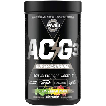 PMD Sports ACG3 Supercharged - Pre Workout - Powerful Strength, High Energy, Maximize PMD Au supplements