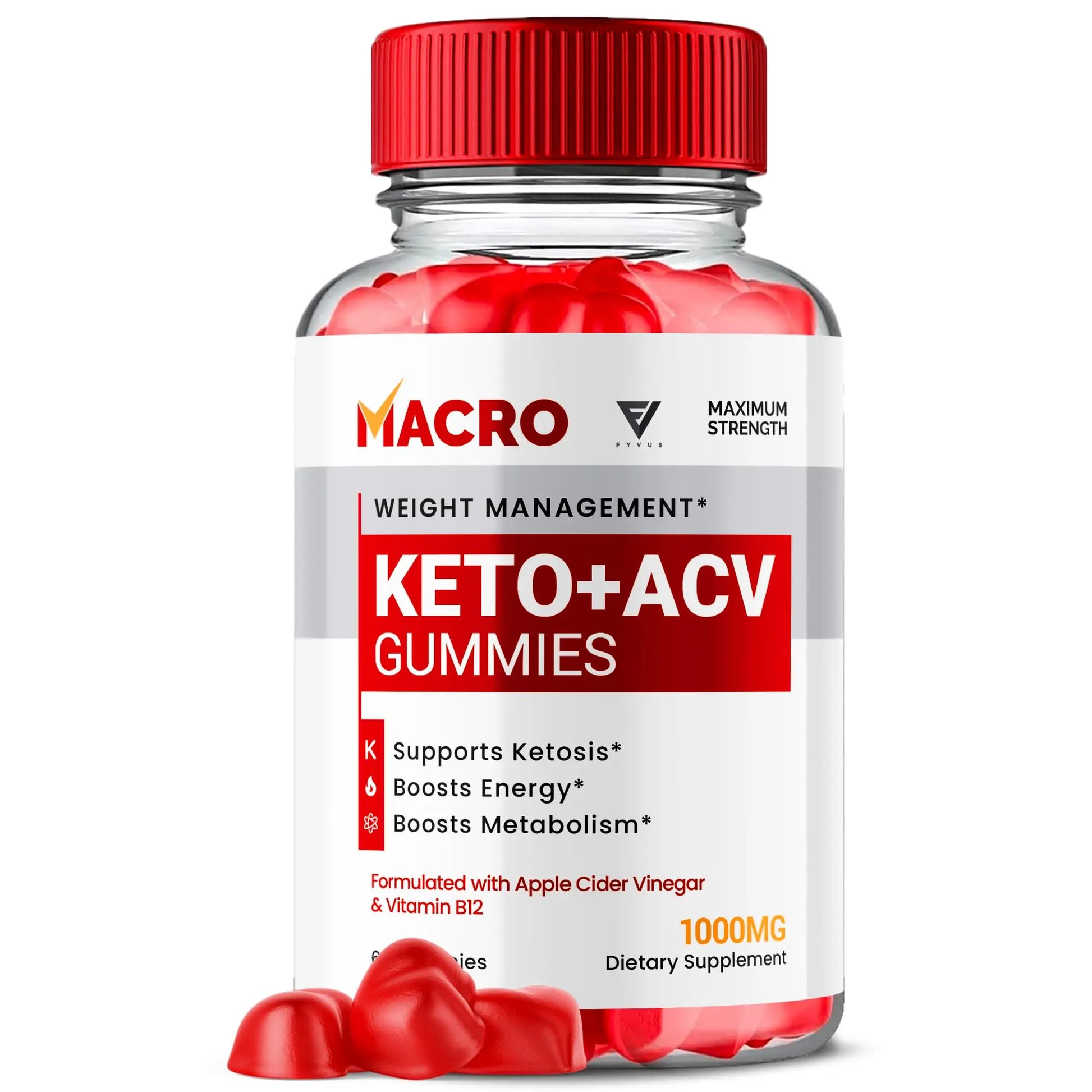 Macro Keto ACV Gummies Advanced Apple Cider Vinegar Vitamin Supplement Fyvus Au supplements