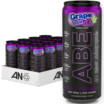 ABE Energy + Performance Sugar Free Energy Drink - All Black Everything Drink ABE all black everything Au supplements