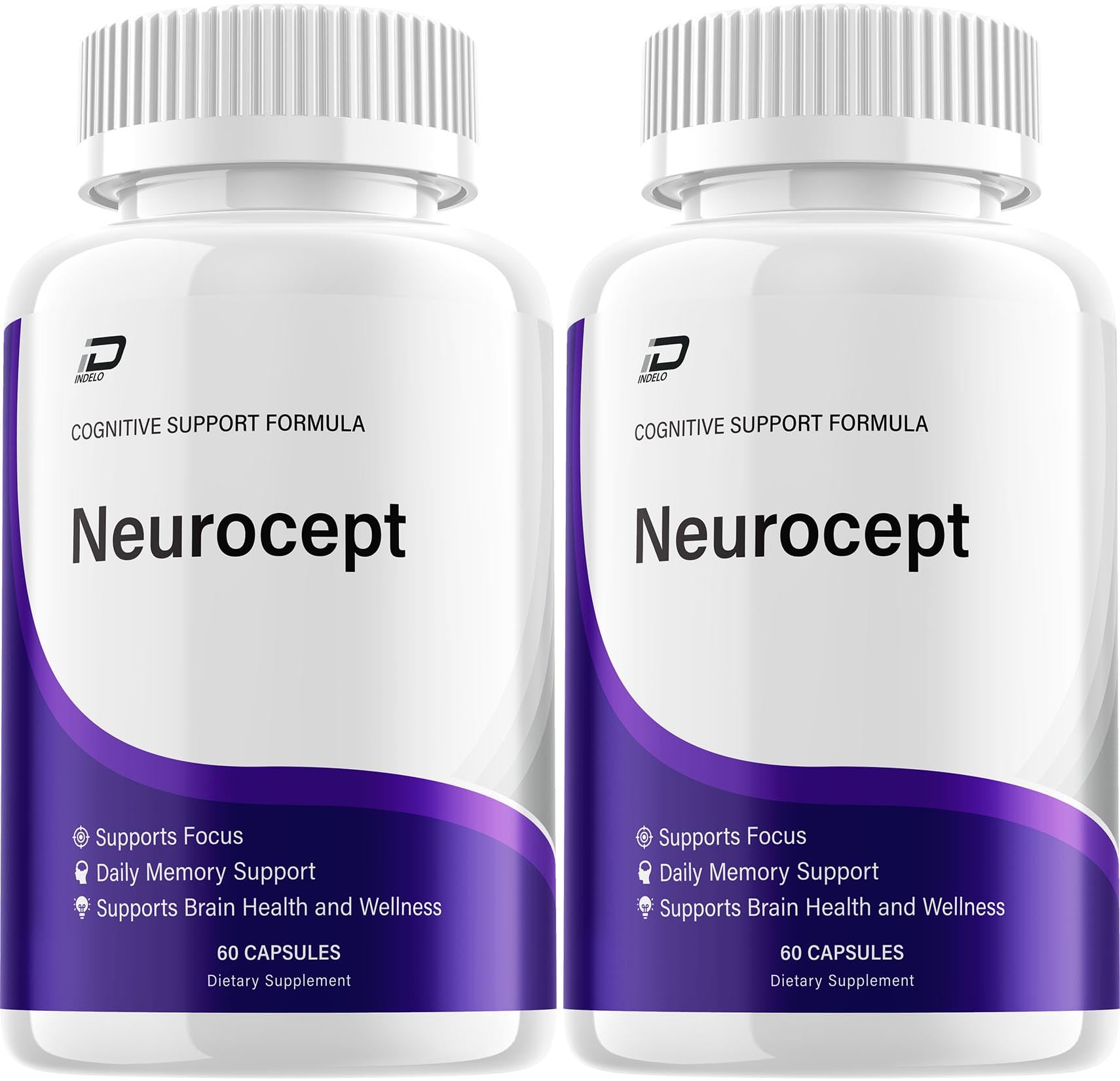 Neurocept Supplement Capsules – All Natural Maximum Strength Formula, Focus & Memory Support (2 Pack – 120 Capsules) Indelo Au supplements