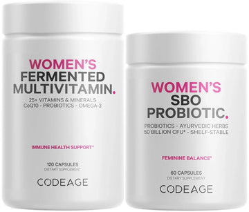 Codeage Women’s Multivitamin Bundle: Women’s Formula & Women’s Probiotic Daily Vitamins Codeage Au supplements