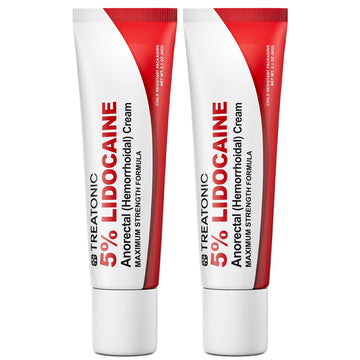 Treatonic 5% Lidocaine Numbing Cream: Lidocaine Cream for Pain Relief, Itching, Burning, Soreness, Hemorrhoid - Maximum Strength Topical Numb Cream - Fast Acting & Long Lasting Numbing Cream - 4.2 oz Treatonic Au supplements