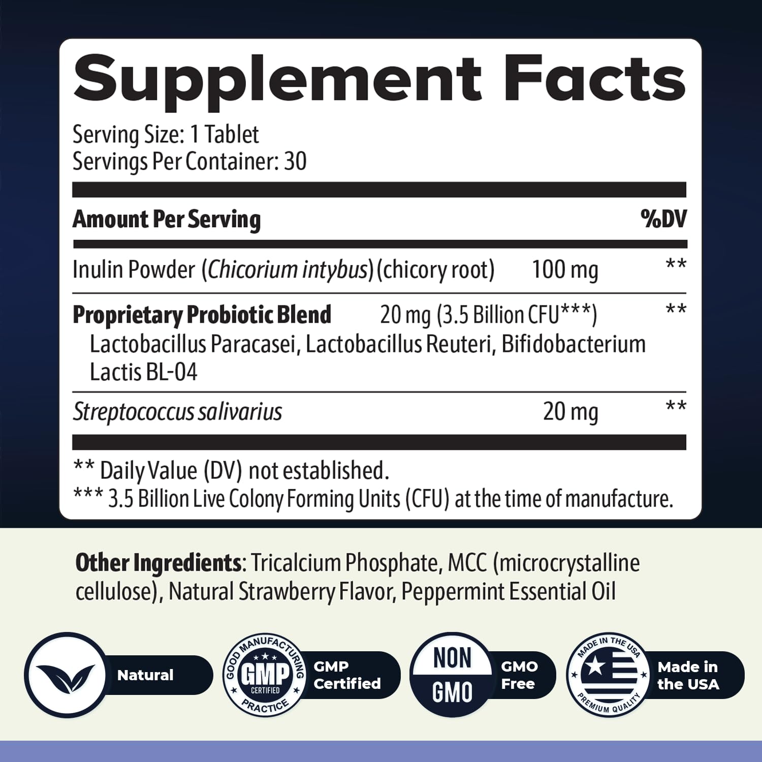 Nature’s NutriWave BrainSync Probiotic Supplement – Supports Daily Wellness & Gut-Brain Balance – 3.6 Billion CFU – 30 Dissolvable Tablets, 1 Month Supply Nature’s NutriWave Au supplements